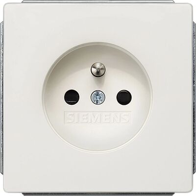 Siemens 5UB1367-1 DELTA Style, Platinmetallische Steckdose Siemens 5UB1367-1 DELTA Style, Platinmetallische Steckdose