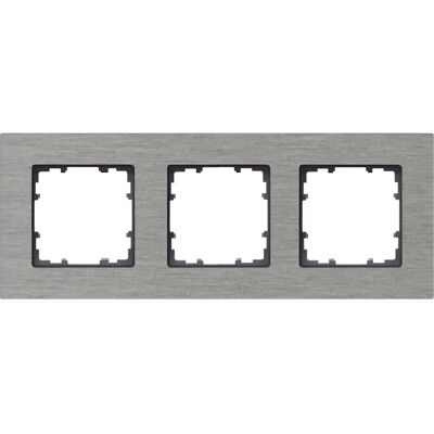 Siemens Wandplatte - 3-fach Rahmen - Naturaluminium - IP20 - 90mm Breite Siemens Wandplatte - 3-fach Rahmen - Naturaluminium - IP20 - 90mm Breite