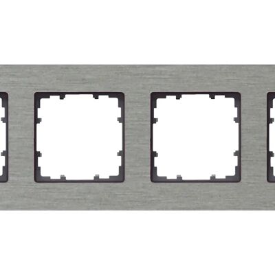 Siemens - Modell 5TG1124-0 Aluminium Rahmen - 4-fach Siemens - Modell 5TG1124-0 Aluminium Rahmen - 4-fach