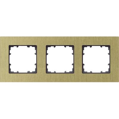 Siemens Miro Aluminium Wandrahmen - Gelb - 3-fach Siemens Miro Aluminium Wandrahmen - Gelb - 3-fach