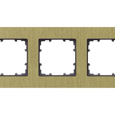 Siemens Metall-Wandplatte - 5-fach Aluminium, Oxidgelb, 90x374mm - Wandplatte/Schalterabdeckung Siemens Metall-Wandplatte - 5-fach Aluminium, Oxidgelb, 90x374mm - Wandplatte/Schalterabdeckung