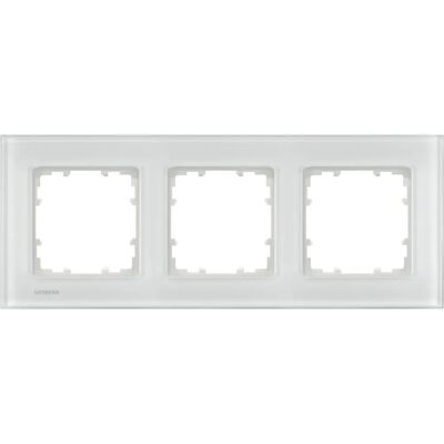 Siemens Weiße Glas 3-fach Rahmen - Schalterabdeckung Siemens Weiße Glas 3-fach Rahmen - Schalterabdeckung