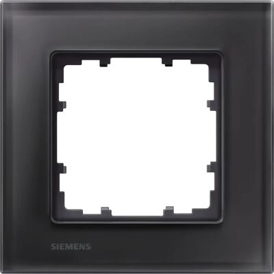 Siemens Miro Glasrahmen - Abdeckplatte, schwarz, 90x90mm - Wandbuchse/Schalterabdeckung Siemens Miro Glasrahmen - Abdeckplatte, schwarz, 90x90mm - Wandbuchse/Schalterabdeckung