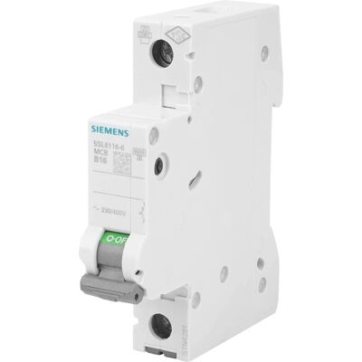 Interruptor Siemens UC B 16A - 6kA - Montaje en carril DIN Interruptor Siemens UC B 16A - 6kA - Montaje en carril DIN