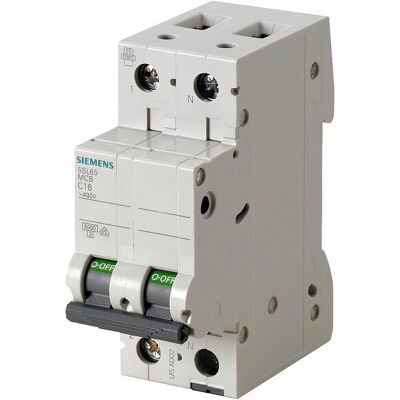 Siemens 5SL6516-6 Grau Leitungsschutzschalter - 230V 16A B-Kurve Siemens 5SL6516-6 Grau Leitungsschutzschalter - 230V 16A B-Kurve