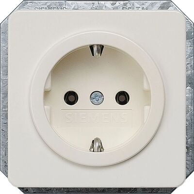 Siemens 5UB1403-0KK Steckdose - Schutzkontakt, Weiß, Für Innenbereich Siemens 5UB1403-0KK Steckdose - Schutzkontakt, Weiß, Für Innenbereich