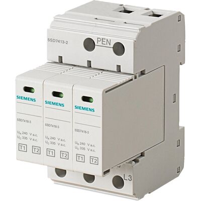 Siemens 5SD7413-2 Interruttore di protezione da sovratensioni 50kA Siemens 5SD7413-2 Interruttore di protezione da sovratensioni 50kA