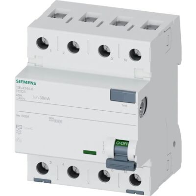 Siemens Modell 5SV43440 - 4P 40A 30mA AC Differenzschalter Siemens Modell 5SV43440 - 4P 40A 30mA AC Differenzschalter