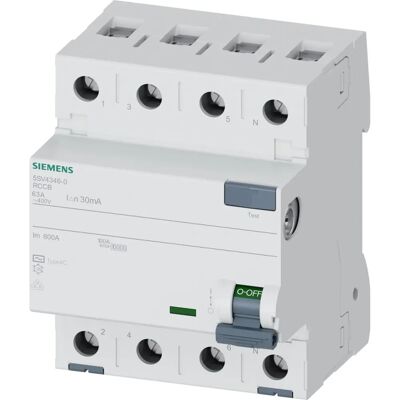 Siemens - Disjoncteur différentiel 4 pôles 63A 30mA Type AC - SENTRON - Publicité Siemens - Disjoncteur différentiel 4 pôles 63A 30mA Type AC - SENTRON - Publicité