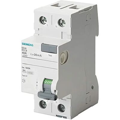 Siemens 5SV4312 2P 25A 30mA Type AC Disjoncteur différentiel - Publicité Siemens 5SV4312 2P 25A 30mA Type AC Disjoncteur différentiel - Publicité