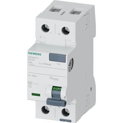 Siemens Modelo 5SV46120 - Interruptor diferencial - 25A 300mA AC Siemens Modelo 5SV46120 - Interruptor diferencial - 25A 300mA AC