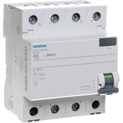 SIEMENS 4P 40A 0,03A Disjoncteur différentiel - Publicité SIEMENS 4P 40A 0,03A Disjoncteur différentiel - Publicité