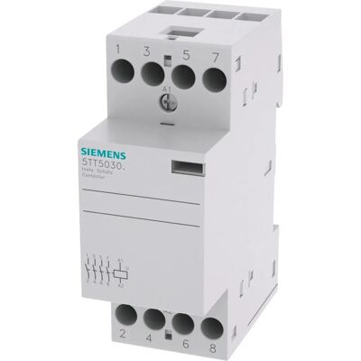 Siemens 5TT5030-2 Interruptor - 4 NO - 25A - 400V - Montaje en DIN Siemens 5TT5030-2 Interruptor - 4 NO - 25A - 400V - Montaje en DIN