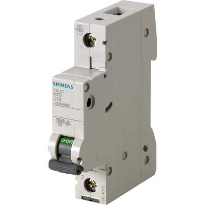 Siemens 5SL4101-7 - Leitungsschutzschalter, 1A, C, 230/400V - Leitungsschutzschalter Siemens 5SL4101-7 - Leitungsschutzschalter, 1A, C, 230/400V - Leitungsschutzschalter