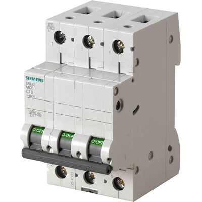 Siemens Modelo 5SL4310-7 Interruptor - 3 polos, 10A, curva C Siemens Modelo 5SL4310-7 Interruptor - 3 polos, 10A, curva C