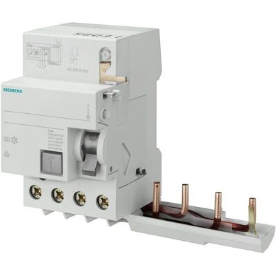 Disjoncteur différentiel Siemens - 4P 30mA 400V - Protection des personnes - Publicité Disjoncteur différentiel Siemens - 4P 30mA 400V - Protection des personnes - Publicité