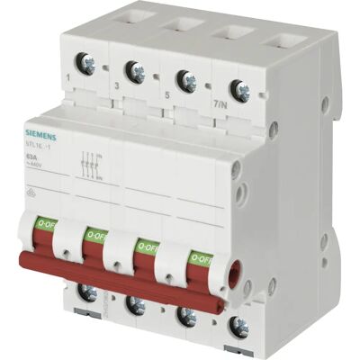 Siemens 5TL1663-1 Leitungsschutzschalter - 63A, 3-polig Siemens 5TL1663-1 Leitungsschutzschalter - 63A, 3-polig