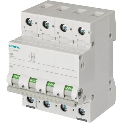 Interrupteur d'isolement Siemens 5TL1432-0 - Commutateur, 4 pôles, 32A, 440V, Sécurité - Publicité Interrupteur d'isolement Siemens 5TL1432-0 - Commutateur, 4 pôles, 32A, 440V, Sécurité - Publicité