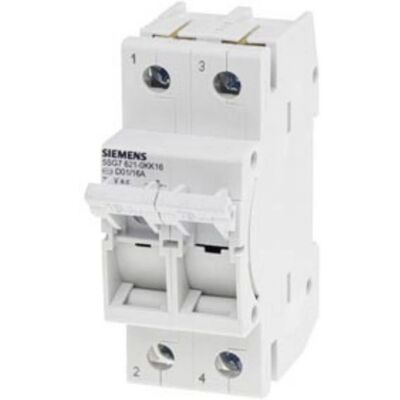 Siemens 5SG76210KK16 Sicherungsbelastningsskiller - D01, 16A, 2-polig Siemens 5SG76210KK16 Sicherungsbelastningsskiller - D01, 16A, 2-polig