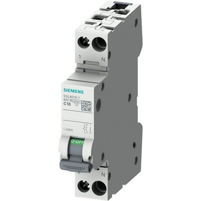Siemens 5SL6010-6 Leitungsschutzschalter - 230V, 6kA, 1+N-Pol Siemens 5SL6010-6 Leitungsschutzschalter - 230V, 6kA, 1+N-Pol