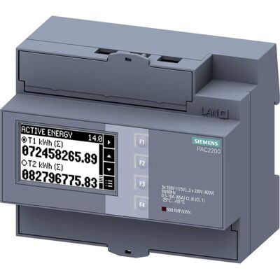 Siemens Energiemesser 3-Phasen LCD - Elektrizitätszähler Siemens Energiemesser 3-Phasen LCD - Elektrizitätszähler
