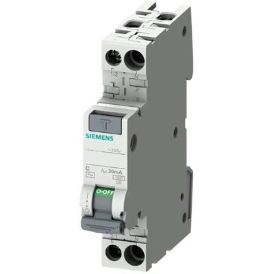Siemens - Disjoncteur différentiel 6A 30mA Type A - 5SV13137KK06 - Publicité Siemens - Disjoncteur différentiel 6A 30mA Type A - 5SV13137KK06 - Publicité