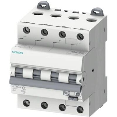 Siemens 5SU13467FP16 Jordfeilbryter - 4P 16A 30mA Siemens 5SU13467FP16 Jordfeilbryter - 4P 16A 30mA