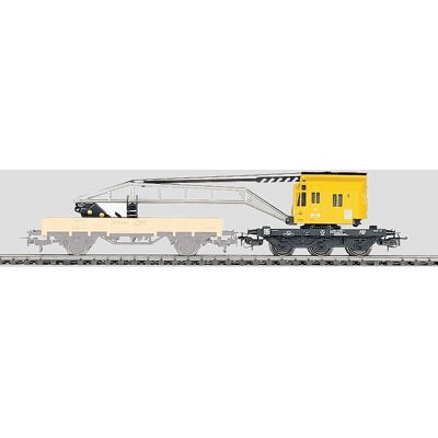 Märklin 4671 Modelleisenbahn-Wagen - Gelb, Kran, H0 Märklin 4671 Modelleisenbahn-Wagen - Gelb, Kran, H0