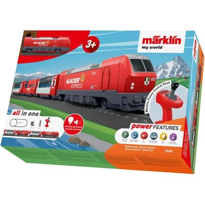 MÄRKLIN My World Glacier Express Kezdő Szett - Modellvasút, Gyerekek, Piros MÄRKLIN My World Glacier Express Kezdő Szett - Modellvasút, Gyerekek, Piros