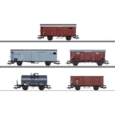 Märklin Modellzug - 46575, bunt, 5-teiliges Güterwagen-Set, Epoche III Märklin Modellzug - 46575, bunt, 5-teiliges Güterwagen-Set, Epoche III