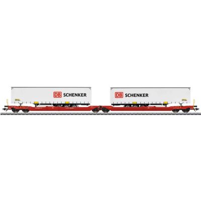 Märklin Schwerlastwagen - Metallrahmen, 3 Achsen, Rot - Schwerlastwagen Märklin Schwerlastwagen - Metallrahmen, 3 Achsen, Rot - Schwerlastwagen