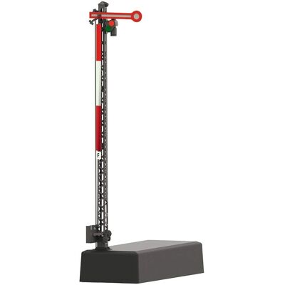 Märklin H0 Formsignal - Einflügeliges Hauptsignal auf grauem Gittermast Märklin H0 Formsignal - Einflügeliges Hauptsignal auf grauem Gittermast