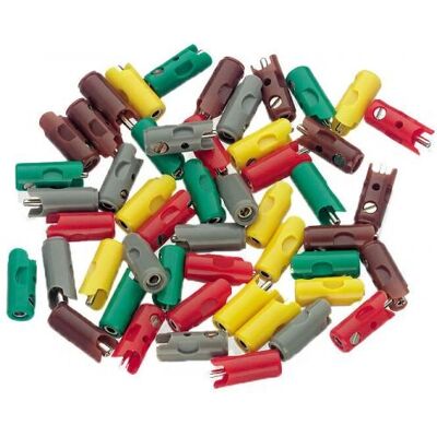 Märklin Modellbahn Steck- und Steckdosensatz - 100 Stück Mehrfarben Märklin Modellbahn Steck- und Steckdosensatz - 100 Stück Mehrfarben