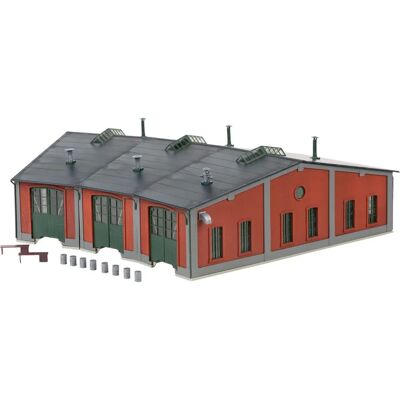 Märklin Locomotive Shed Kit - 3 Stands, Auto Doors - Locomotive Shed Märklin Locomotive Shed Kit - 3 Stands, Auto Doors - Locomotive Shed