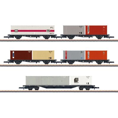 Märklin Modellzug Z 5 Containerwagen - Ep. IV Märklin Modellzug Z 5 Containerwagen - Ep. IV