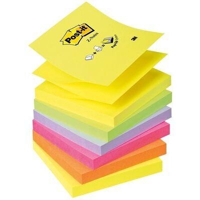 Papier Notes Arc-en-ciel Néon Post-it - 6 Blocs, 100 Feuilles - Auto-adhésif - Publicité Papier Notes Arc-en-ciel Néon Post-it - 6 Blocs, 100 Feuilles - Auto-adhésif - Publicité