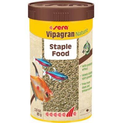 Sera Vipagran Nature - Visvoer - Zachte Granula voor Alle Tropische Vissen Sera Vipagran Nature - Visvoer - Zachte Granula voor Alle Tropische Vissen