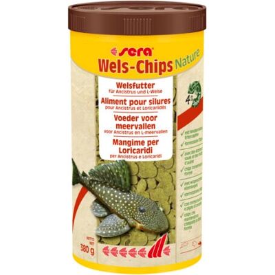 sera Wels-Chips Nature - Pełnowartościowy pokarm dla ryb dennych sera Wels-Chips Nature - Pełnowartościowy pokarm dla ryb dennych