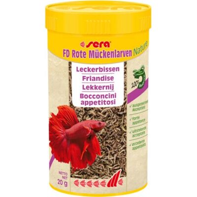 Sera FD Larve Rosse di Zanzara - 250 ml - Contrôle larves de moustiques Sera FD Larve Rosse di Zanzara - 250 ml - Contrôle larves de moustiques