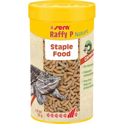 Nourriture Reptile Sera Raffy P - Granulés Carnivores - 250ml - Publicité Nourriture Reptile Sera Raffy P - Granulés Carnivores - 250ml - Publicité