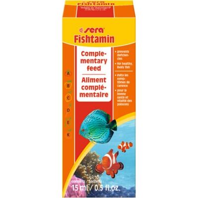 Sera Sera Fishtamin - Vis, Koud/Zout/Warm Water - Vitamine Supplement Sera Sera Fishtamin - Vis, Koud/Zout/Warm Water - Vitamine Supplement