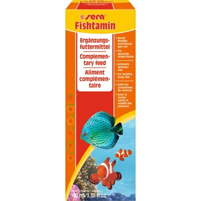 Sera Fishtamin - Visvoer, Koud water, 100ml Sera Fishtamin - Visvoer, Koud water, 100ml