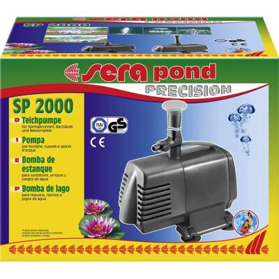 Sera - Teichpumpe SP 2000 für kleine Systeme und Springbrunnen - 2470 L/H Sera - Teichpumpe SP 2000 für kleine Systeme und Springbrunnen - 2470 L/H