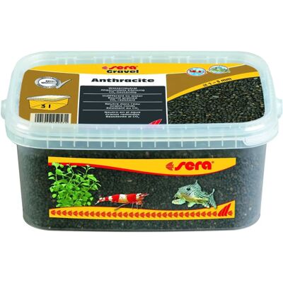 Grava para acuarios SERA Negra - 1-3 mm - 3 L Grava para acuarios SERA Negra - 1-3 mm - 3 L