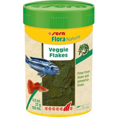 Sera - Flora Nature - 100 ml - vlokkenvoer voor vissen Sera - Flora Nature - 100 ml - vlokkenvoer voor vissen
