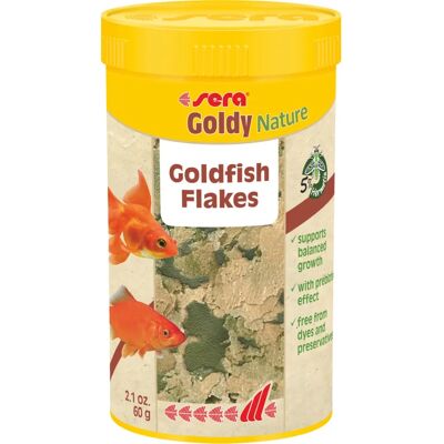 Sera Goldy Nature Visvoer - Vlokken voor koudwatervissen Sera Goldy Nature Visvoer - Vlokken voor koudwatervissen