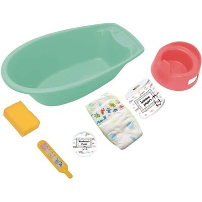 Heless Pinguin Ensemble Bain pour Poupées - Accessoires et Baignoire Heless Pinguin Ensemble Bain pour Poupées - Accessoires et Baignoire
