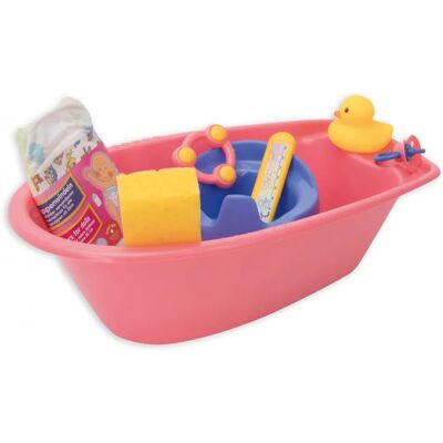 Ensemble bain poupée rose Modèle 914 Heless - Accessoires poupée Ensemble bain poupée rose Modèle 914 Heless - Accessoires poupée
