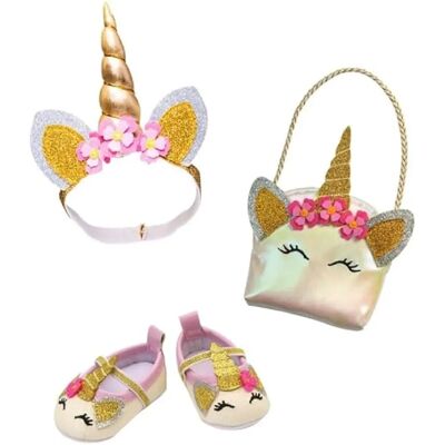 Accessoires pour Poupées Heless Modèle Licorne Étincelante - Poupée Accessoires pour Poupées Heless Modèle Licorne Étincelante - Poupée