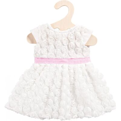 Robe poupée Heless 35-45cm Blanc/Rose à Fleurs Robe poupée Heless 35-45cm Blanc/Rose à Fleurs